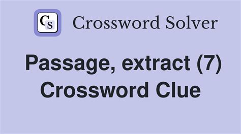 crossword clue extract